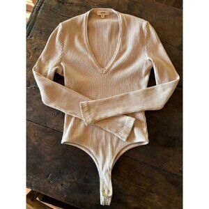 AGOLDE || V-neck Long Sleeve Bodysuit Sz M